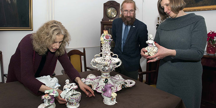 Muzeum Żup Krakowskich: Imponujący serwis porcelanowy, foto: Artur Grzybowski 