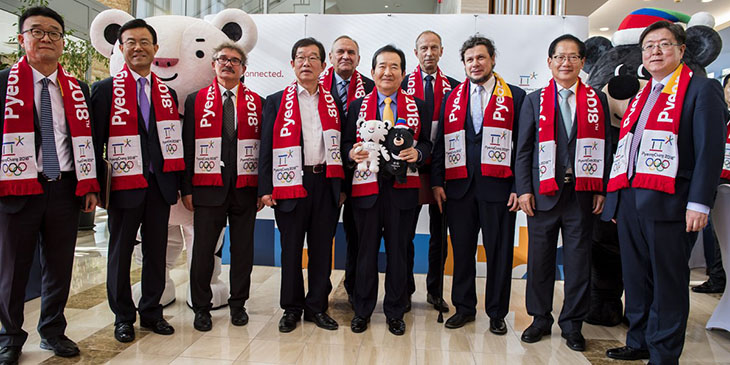 Przedstawiciele IO PyeongChang 2018 z wizytą w Warszawie, foto: Szymon Sikora PKOl