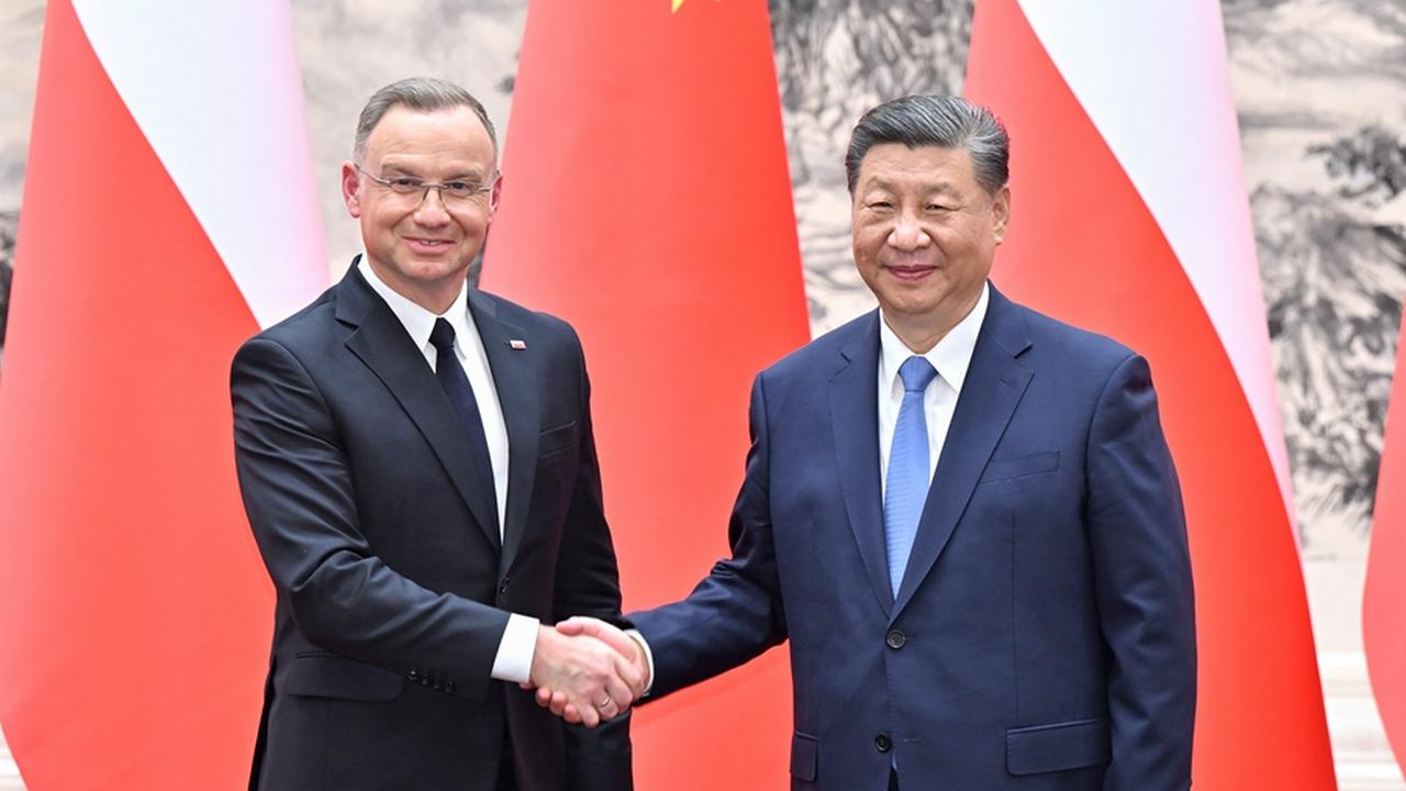 Andrzej Duda i Xi Jinping